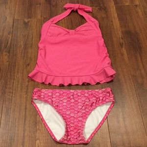 Girls bathing suit tankini top and bottom